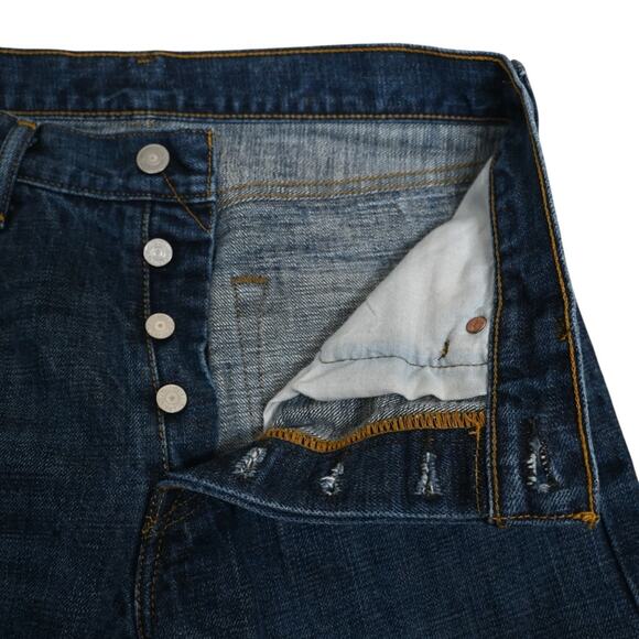 Levi's Men's 501 Button Fly Straight Leg Jeans 30x32 - Picture 9 of 11